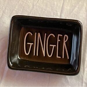 Ginger Rae Dunn artisanal dish.. 2x3 inches
